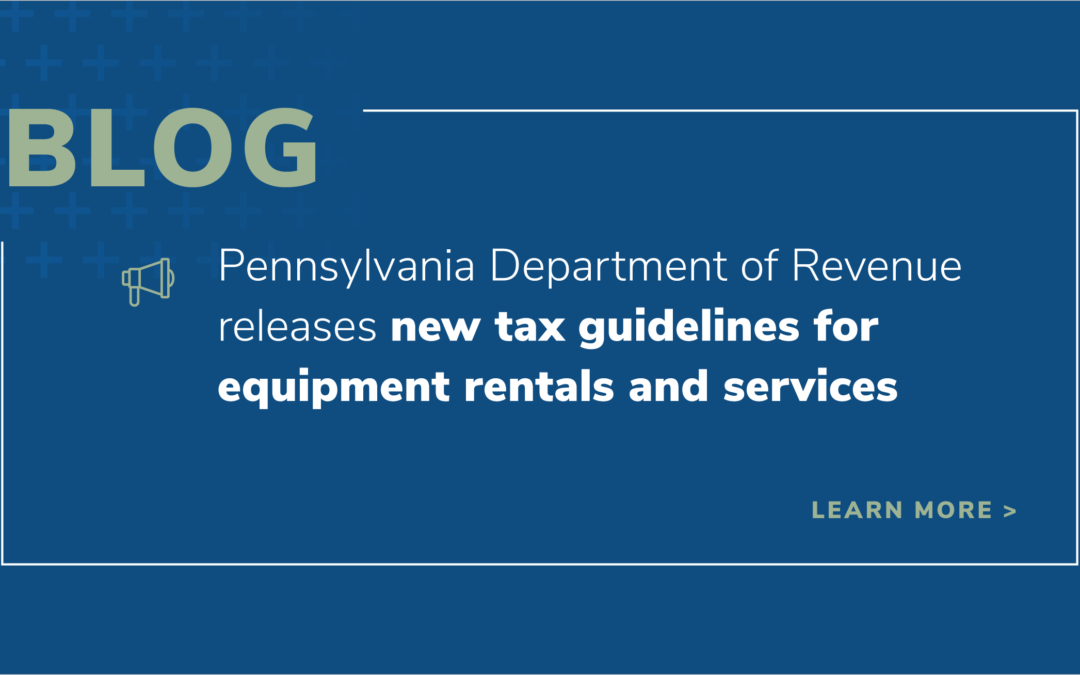 Pennsylvania Department of Revenue releases new sales and use tax ...